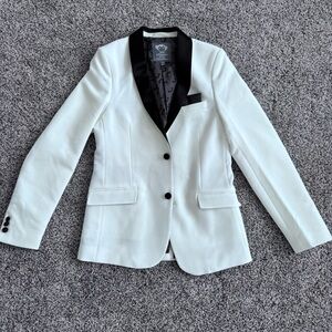 Appaman White Jacket with Black Collar